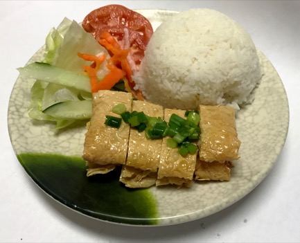 Com Tau Hu Ki (Minced Shrimp in Bean Curd Sheet)