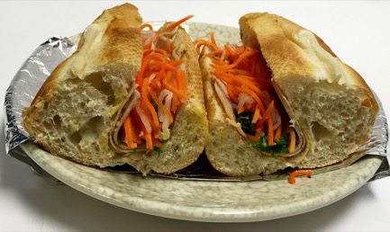 Banh Mi Cha Lua (Sliced Vietnamese Pork Roll Sandwiches)