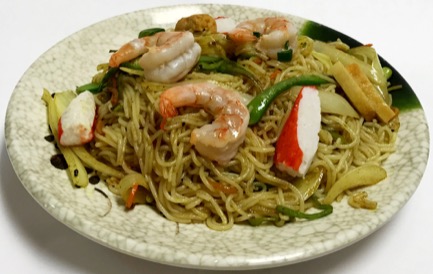 Seafood Singapore Noodles (Spicy)